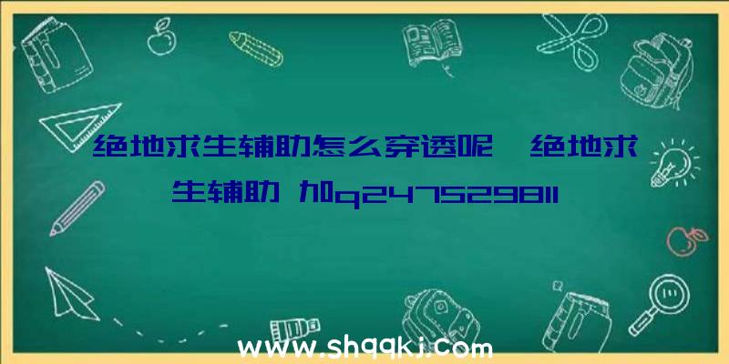 绝地求生辅助怎么穿透呢、绝地求生辅助